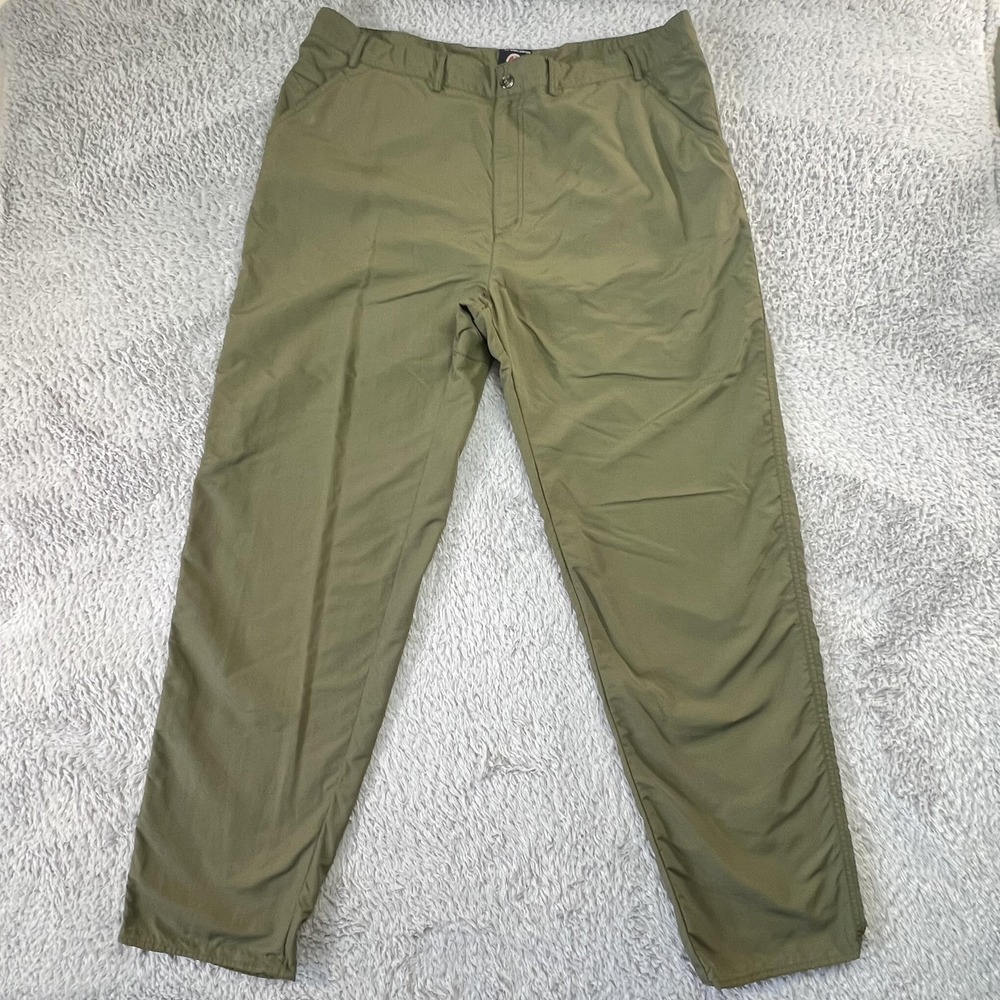 SCOTTEVEST Pants Mens 40x32 Green Chino Travel Lightweight Nylon Athleisure